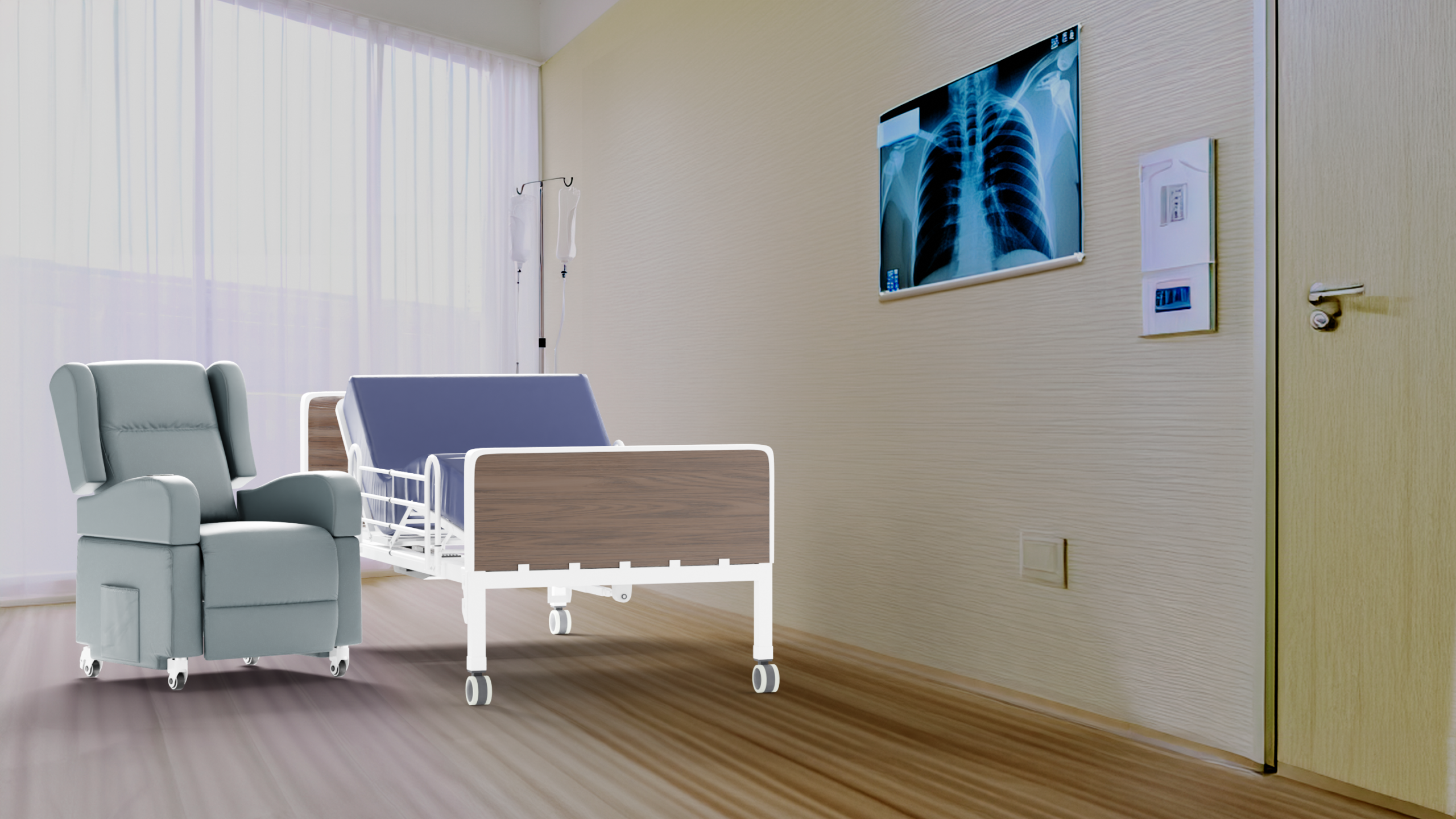 Cama Full Electrica Theracare (Theracare Full Electric Bed) - Imagen 5